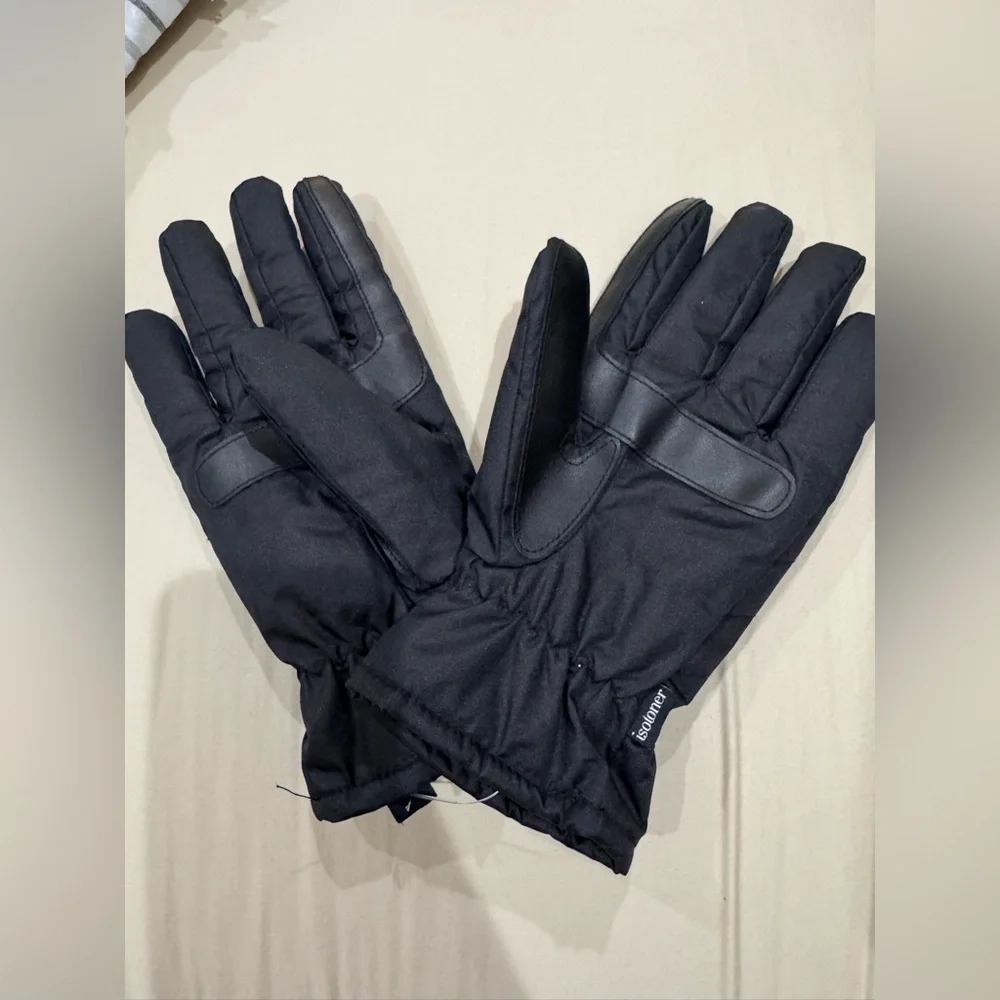 Isotonor Black Quilted Winter Gloves